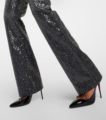 Straight Jeans mit Pailletten | Rotate