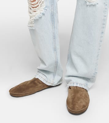 Ankle Boots Tyler aus Veloursleder | The Row