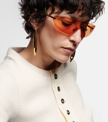 Futuristic shield sunglasses | Bottega Veneta