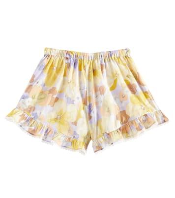 Shorts Pop in cotone con volant | Zimmermann Kids