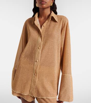 Camicia Lumière in lamé | Oséree