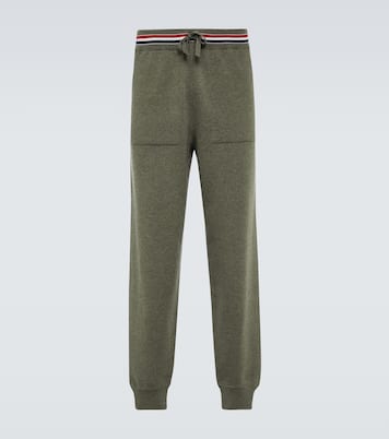 RWB Stripe cashmere sweatpants | Thom Browne