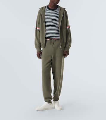 RWB Stripe cashmere sweatpants | Thom Browne