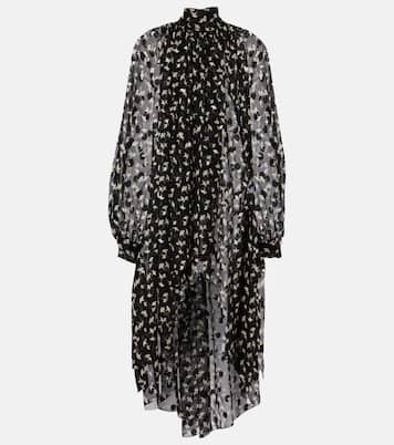Robe longue en soie à fleurs | Chloé