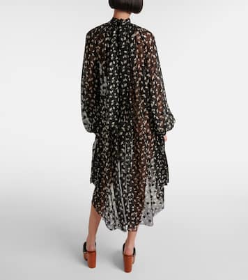 Robe longue en soie à fleurs | Chloé