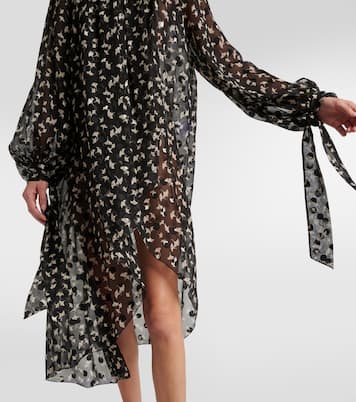 Robe longue en soie à fleurs | Chloé