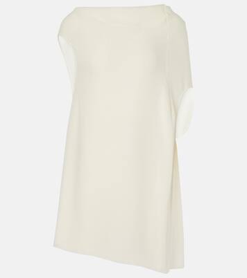 Aria draped silk crêpe top | The Row