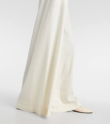 Aria draped silk crêpe top | The Row