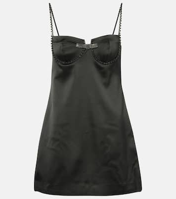 Robe en satin à cristaux | Self-Portrait