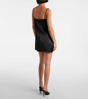 Robe en satin à cristaux | Self-Portrait