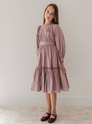 Vestido de popelín de algodón | Petite Amalie  