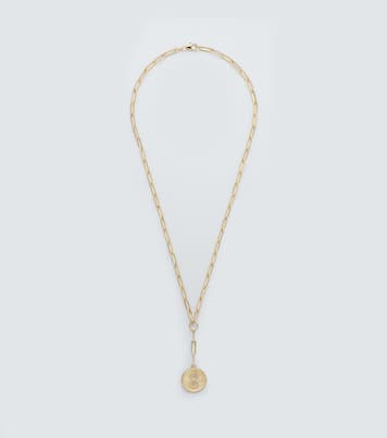 Karma 18kt gold chain necklace with diamond | FoundRae
