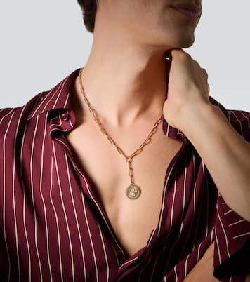 Karma 18kt gold chain necklace with diamond | FoundRae