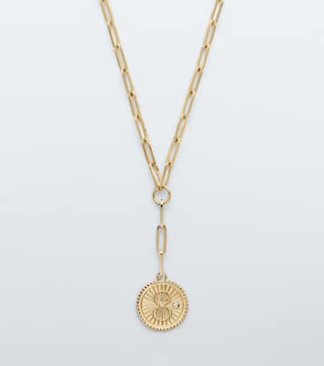 Karma 18kt gold chain necklace with diamond | FoundRae
