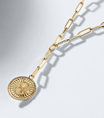 Karma 18kt gold chain necklace with diamond | FoundRae