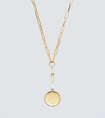 Karma 18kt gold chain necklace with diamond | FoundRae