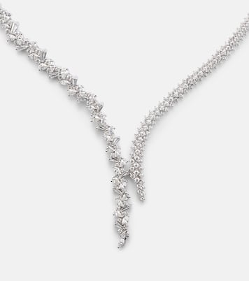 18kt white gold necklace with diamonds | Yeprem