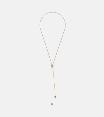 Halskette Diamond Coast Lariat aus 18kt Gelbgold mit Diamanten | Octavia Elizabeth