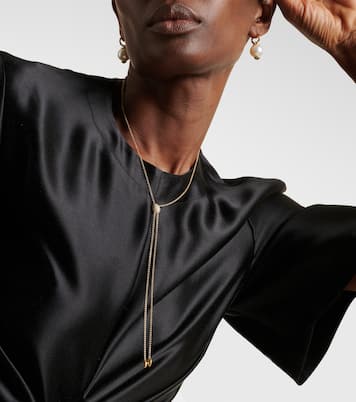 Halskette Diamond Coast Lariat aus 18kt Gelbgold mit Diamanten | Octavia Elizabeth