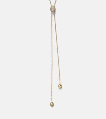 Halskette Diamond Coast Lariat aus 18kt Gelbgold mit Diamanten | Octavia Elizabeth
