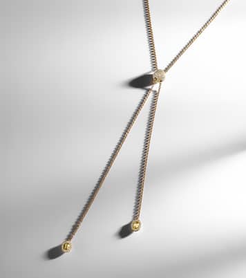Halskette Diamond Coast Lariat aus 18kt Gelbgold mit Diamanten | Octavia Elizabeth