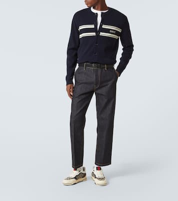 Gucci Re-Web leather sneakers | Gucci