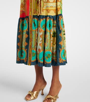 Robe chemise Monte imprimée en lin | Alémais