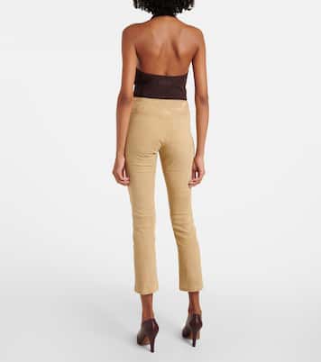 Leggings JP Twenty aus Veloursleder | Stouls