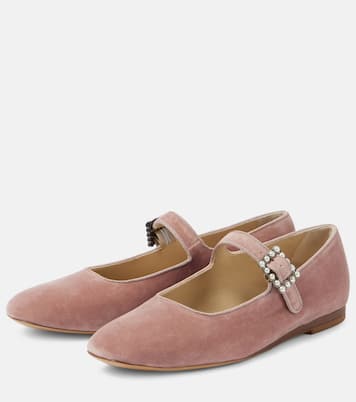 Velvet Mary Jane flats | Le Monde Béryl