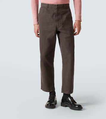 Pantalon droit en coton | Prada