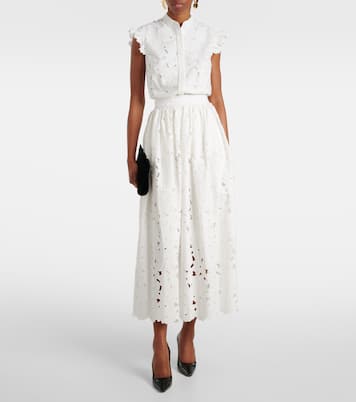 Midirock aus einem Baumwollgemisch | Erdem