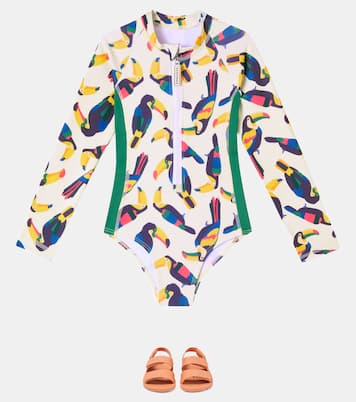 Beak The Toucan rashguard swimsuit | Roarsome