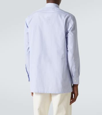 Striped cotton poplin shirt | Charvet