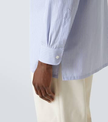 Striped cotton poplin shirt | Charvet
