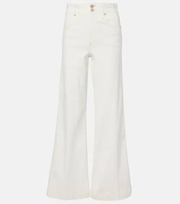 The Seamed Wide high-rise pants | Frame