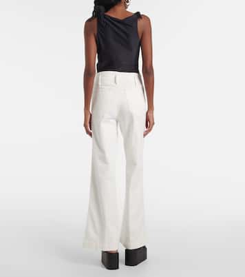 The Seamed Wide high-rise pants | Frame