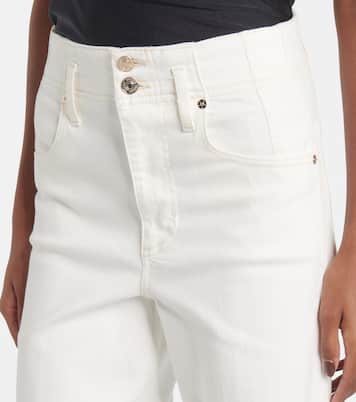 The Seamed Wide high-rise pants | Frame