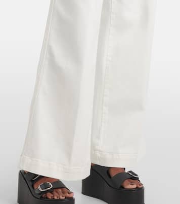 The Seamed Wide high-rise pants | Frame