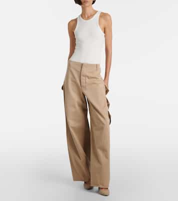 Pantalon cargo ample en jean | Alaïa