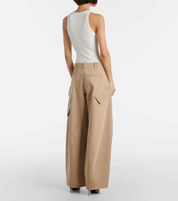 Pantalon cargo ample en jean | Alaïa