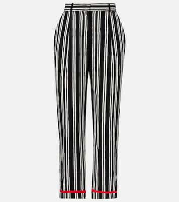 Pantaloni regular in cotone a righe  | Dolce&Gabbana