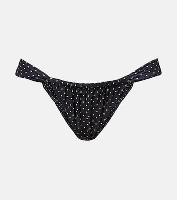 Polka-dot ruched bikini bottoms | Same