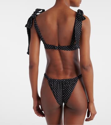 Polka-dot ruched bikini bottoms | Same