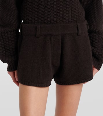 Low-rise cashmere shorts | Lisa Yang