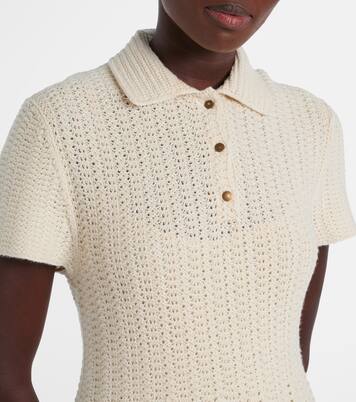 Arola knitted cotton polo dress | Loro Piana