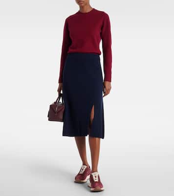 Pacey2 suede-trimmed sneakers | Moncler