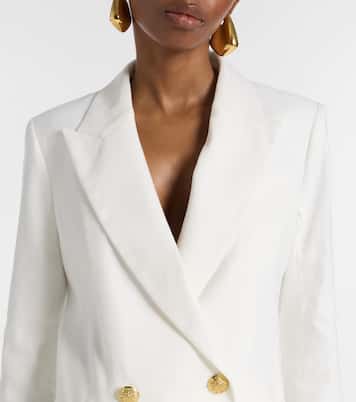 Dale linen-blend blazer | Veronica Beard