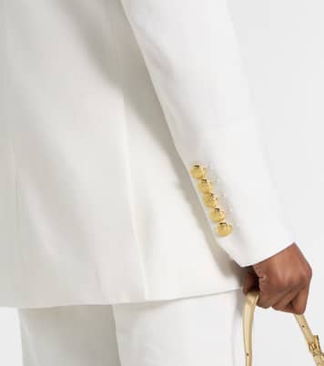 Dale linen-blend blazer | Veronica Beard