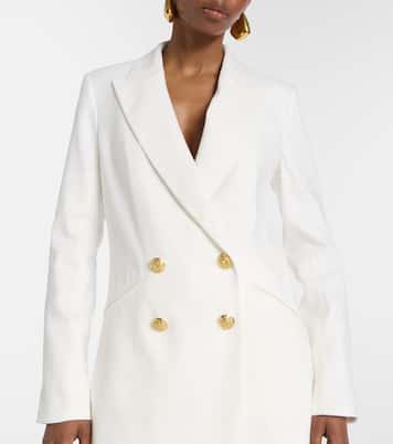 Dale linen-blend blazer | Veronica Beard