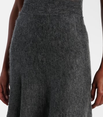 Mohair and wool-blend midi skirt | Alaïa